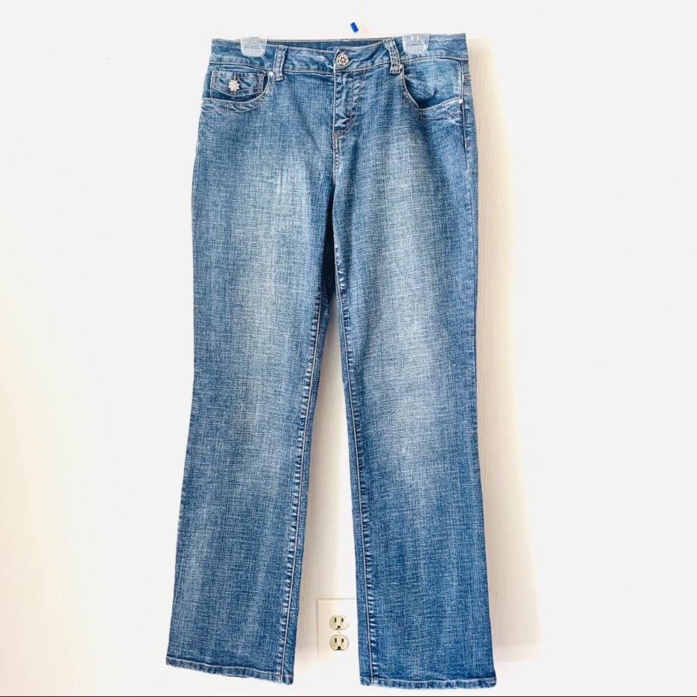 Glitter High Rise Jeans
